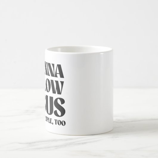 Ik wil Jezus volgen en ook mensen slaan Koffiemok (Center)