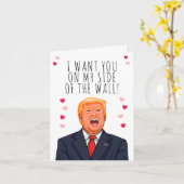 Ik wil jou aan mijn kant van de muur, Valentijn Kaart (Gele Bloem)