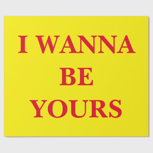 Ik wil jouw papieren inpakken cadeaupapier (Vlak)