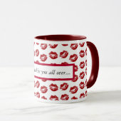 Ik wil jullie allemaal over Lipstick Kiss Mok vert (Voorkant rechts)