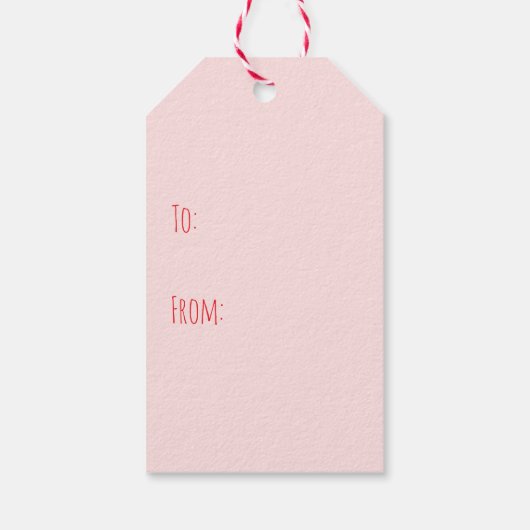 Ik wil jullie Amerikaanse Bulldog Kiss Marks Cadeaulabel (Achterkant)