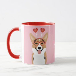 Ik wil jullie Corgi Valentijnse Dog Mok