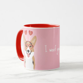 Ik wil jullie Corgi Valentijnse Dog Mok