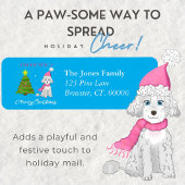 Ik wil jullie een prettige kerstfeestdag geven etiket