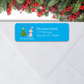 Ik wil jullie een prettige kerstfeestdag geven etiket