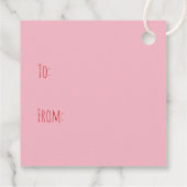 Ik wil jullie grote daanhonden roze rood bedankjes labels (Achterkant)