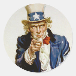 Ik wil jullie voor het Amerikaanse leger door Jame Ronde Sticker