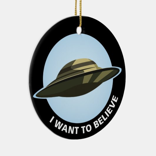 Ik wil keramische versiering geloven keramisch ornament (Rechts)