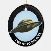 Ik wil keramische versiering geloven keramisch ornament (Links)