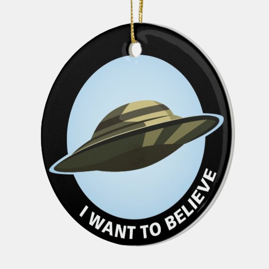 Ik wil keramische versiering geloven keramisch ornament (Links)