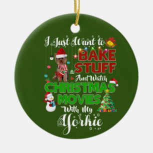 Ik wil kerstfilms bekijken met mijn geur keramisch ornament