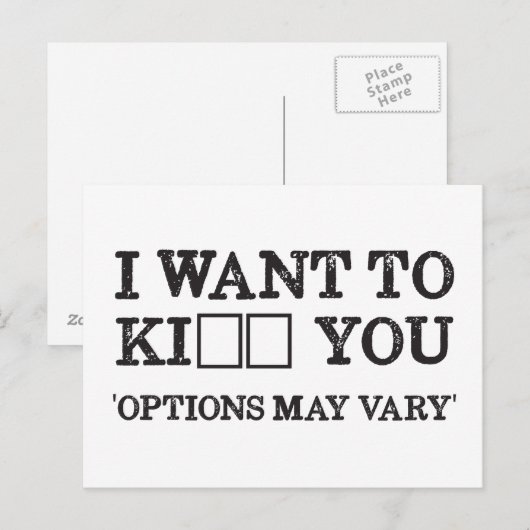 IK WIL KI_ _ JE BRIEFKAART (Voorkant / Achterkant)