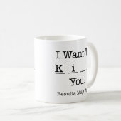 Ik wil Ki_ je (de resultaten kunnen variëren) Koff Koffiemok (Voorkant rechts)