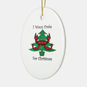 Ik wil kruiden voor kerstmis. keramisch ornament (Links)