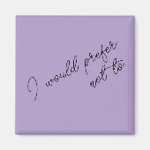 Ik wil liever niet dat magneet (Voorkant)