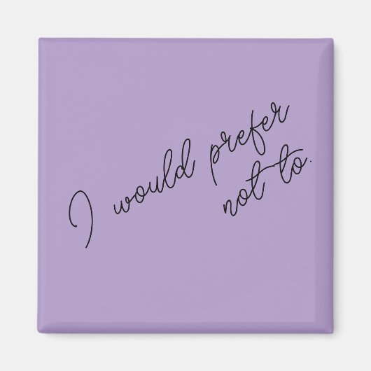 Ik wil liever niet dat magneet (Voorkant)