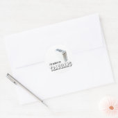 Ik wil liever reizen ronde sticker (Envelop)