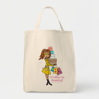Ik wil liever winkelen tote bag