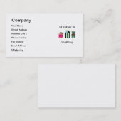 Ik wil liever winkelen visitekaartje (Voorkant / Achterkant)