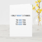 Ik wil maar 3 dingen kaart (Gele Bloem)