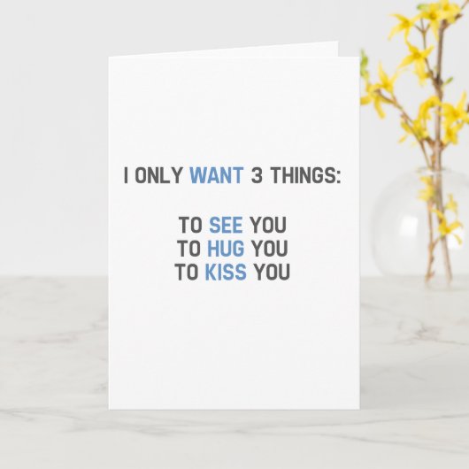 Ik wil maar 3 dingen kaart (Gele Bloem)