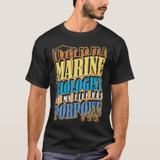 Ik wil marien bioloog worden t-shirt