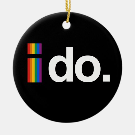 IK WIL MARRY KERAMISCH ORNAMENT (Voorkant)