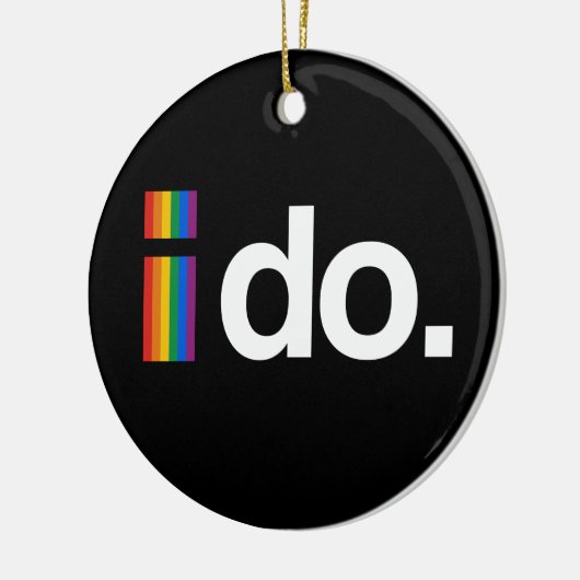 IK WIL MARRY KERAMISCH ORNAMENT (Links)