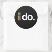 IK WIL MARRY.png Ronde Sticker (Tas)