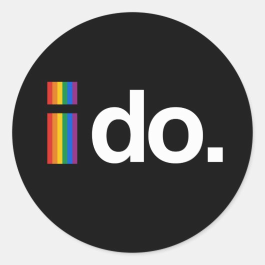 IK WIL MARRY RONDE STICKER (Voorkant)