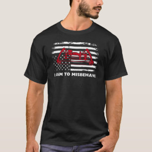 Ik wil me misdragen Boogschieten Gezegden T-shirt