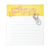 Ik wil met mijn fiets rijden - met notitieblok (Voorkant)