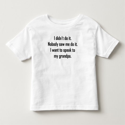 Ik wil met mijn opa spreken kinder shirts (Voorkant)