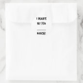 IK WIL MIJN ___ 90s Terug Stickers (Tas)