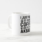 Ik wil mijn Akbash aaien Koffiemok (Voorkant links)