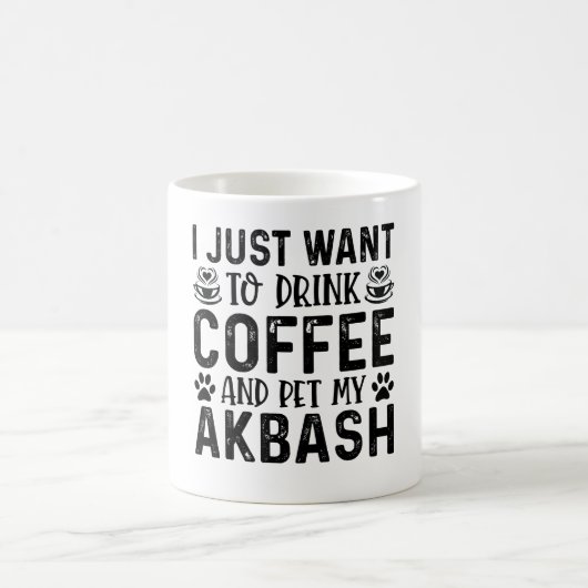 Ik wil mijn Akbash aaien Koffiemok (Center)