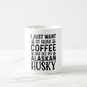 Ik wil mijn Alaskaanse Husky aaien Koffiemok