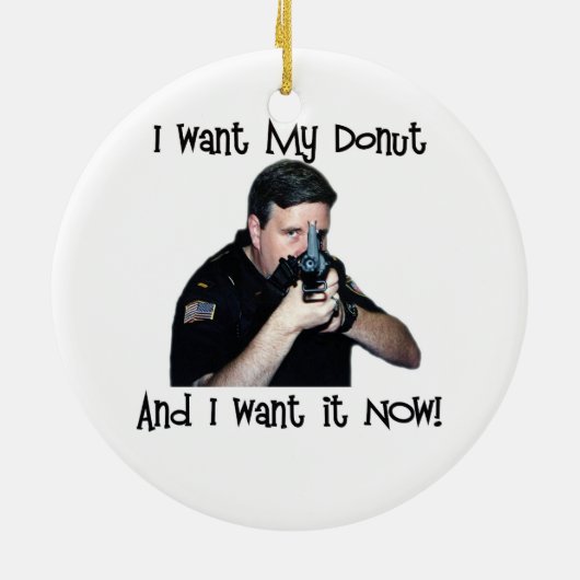 Ik wil mijn donut Ornament (Achterkant)