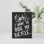 Ik wil Mijn Fiets berijden Briefkaart (Staand voorkant)