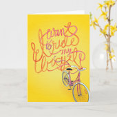 Ik wil mijn fiets berijden - Lege Kaart (Gele Bloem)