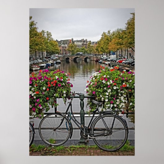 Ik wil mijn fiets in Amsterdam rijden - Briefkaart Poster (Voorkant)