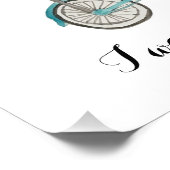 Ik wil mijn fietsenillustratie rijden foto afdruk (Hoek)