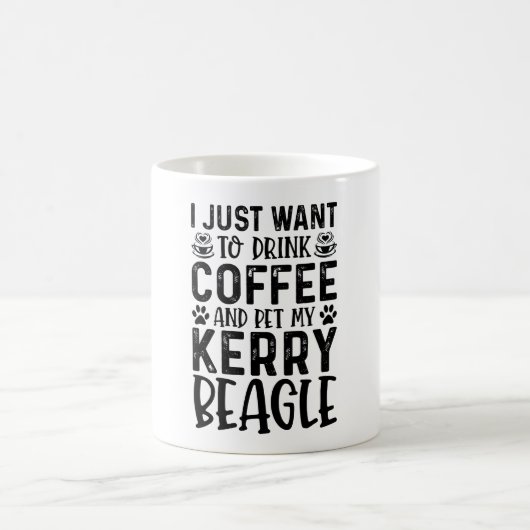 Ik wil mijn Kerry Beagle aaien Koffiemok (Center)