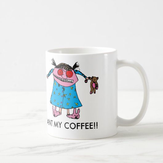 Ik wil mijn koffie koffiemok (Rechts)