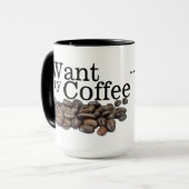 Ik wil mijn koffie... mok (Voorkant links)