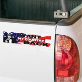 Ik wil mijn land terug! bumpersticker (Op Truck)