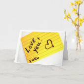 IK WIL MIJN LIEFDE BEWIJZEN OP JE VERJAARDAG KAART (Gele Bloem)