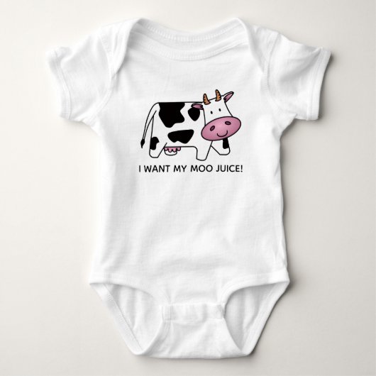 Ik wil mijn Moo-sap! Romper (Voorkant)