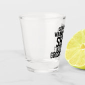 Ik wil mijn naam als bruidsjonker proberen shot glas (Links)