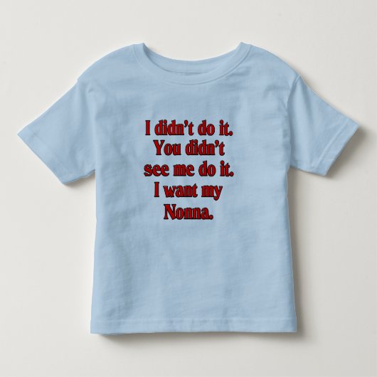 Ik wil mijn nonna (Italiaanse grootmoeder) Kinder Shirts (Voorkant)